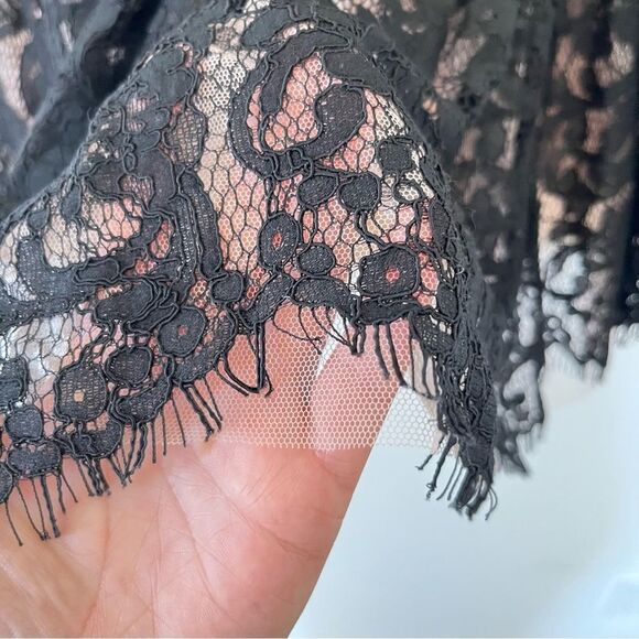 Ina Black Lace Nude Lining‎ Crinoline Full Skirt - Picture 8 of 9